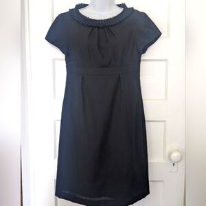 BODEN BLACK CLASSIC 100% WOOL SHORT SLEEVES COCKTAIL DRESS SIZE 6 Petite